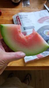 unreife Wassermelone - taste test